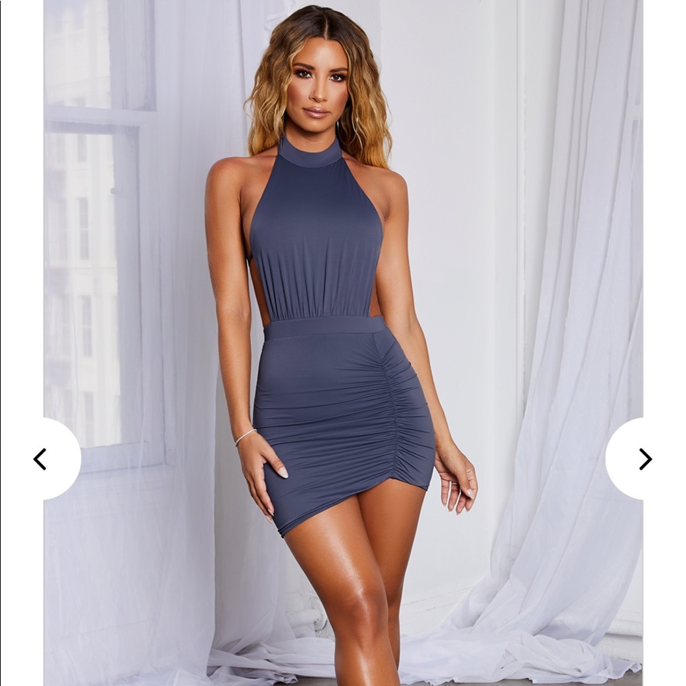 BABYBOO FASHION Allissa Mini Dress Charcoal